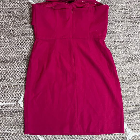 Sam Edelman Bow Front Mini Dress Sz 14 - Picture 4 of 6